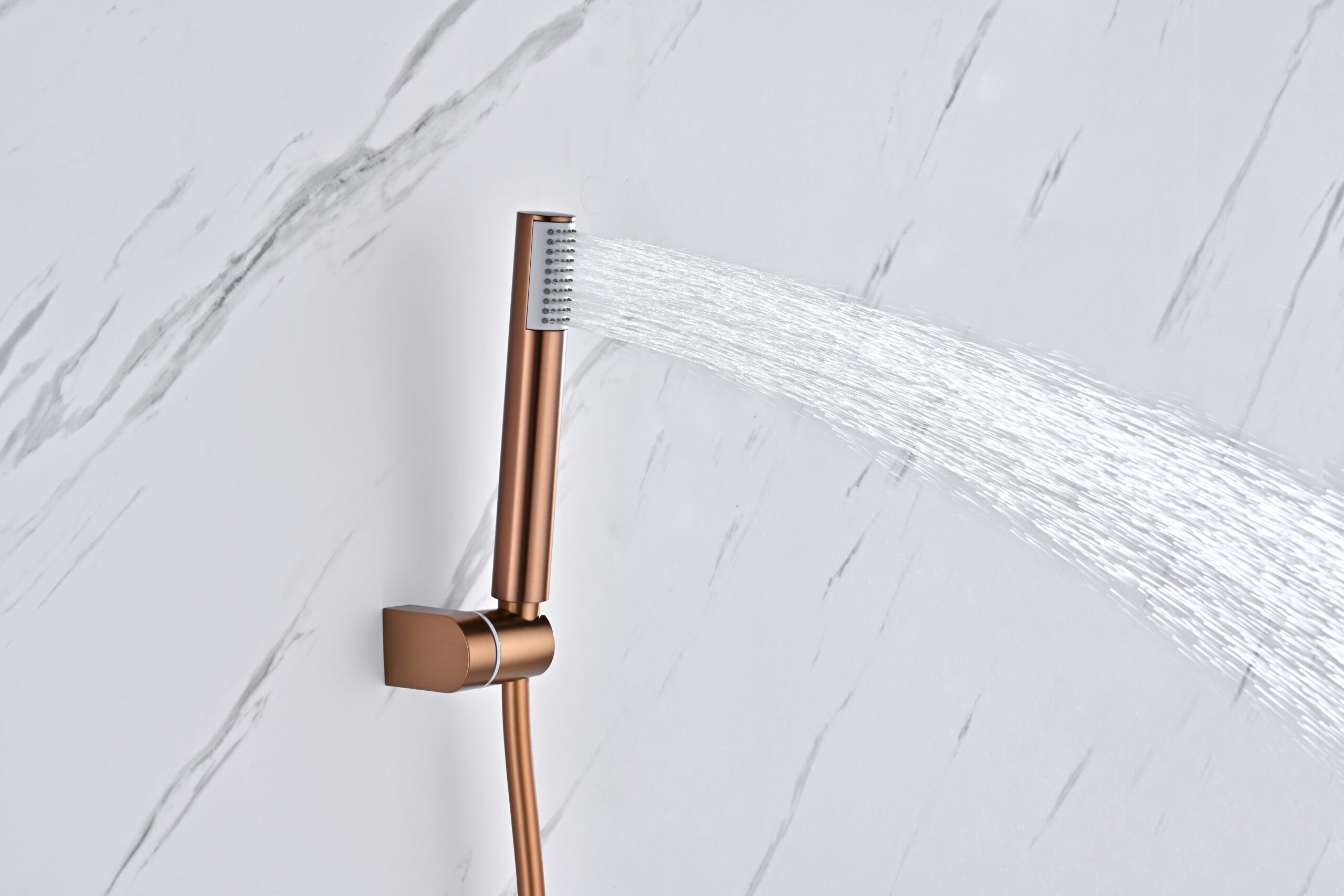 Bless Brushed Rose Gold Single Lever Shower Kit, view 4