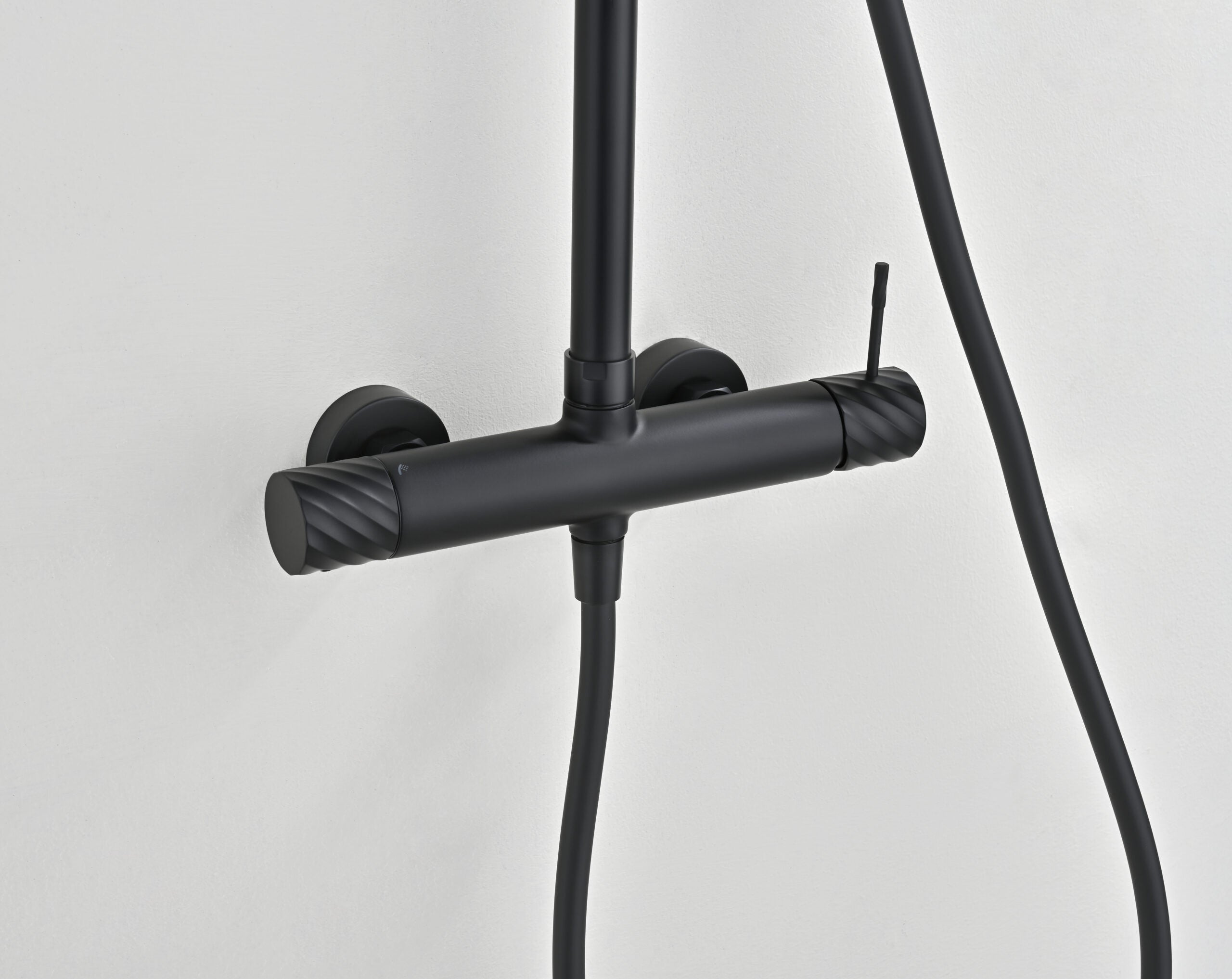 Bless Matte Black Single Lever Shower Set, view 3