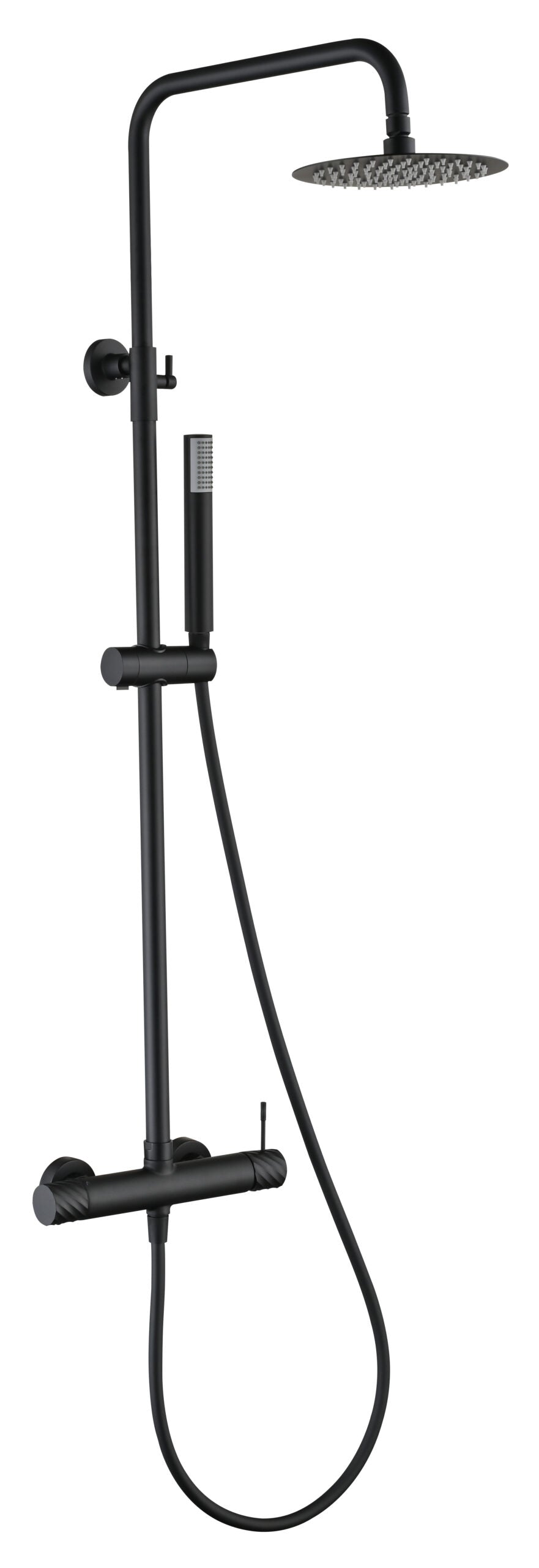 Bless Matte Black Single Lever Shower Set, main product view