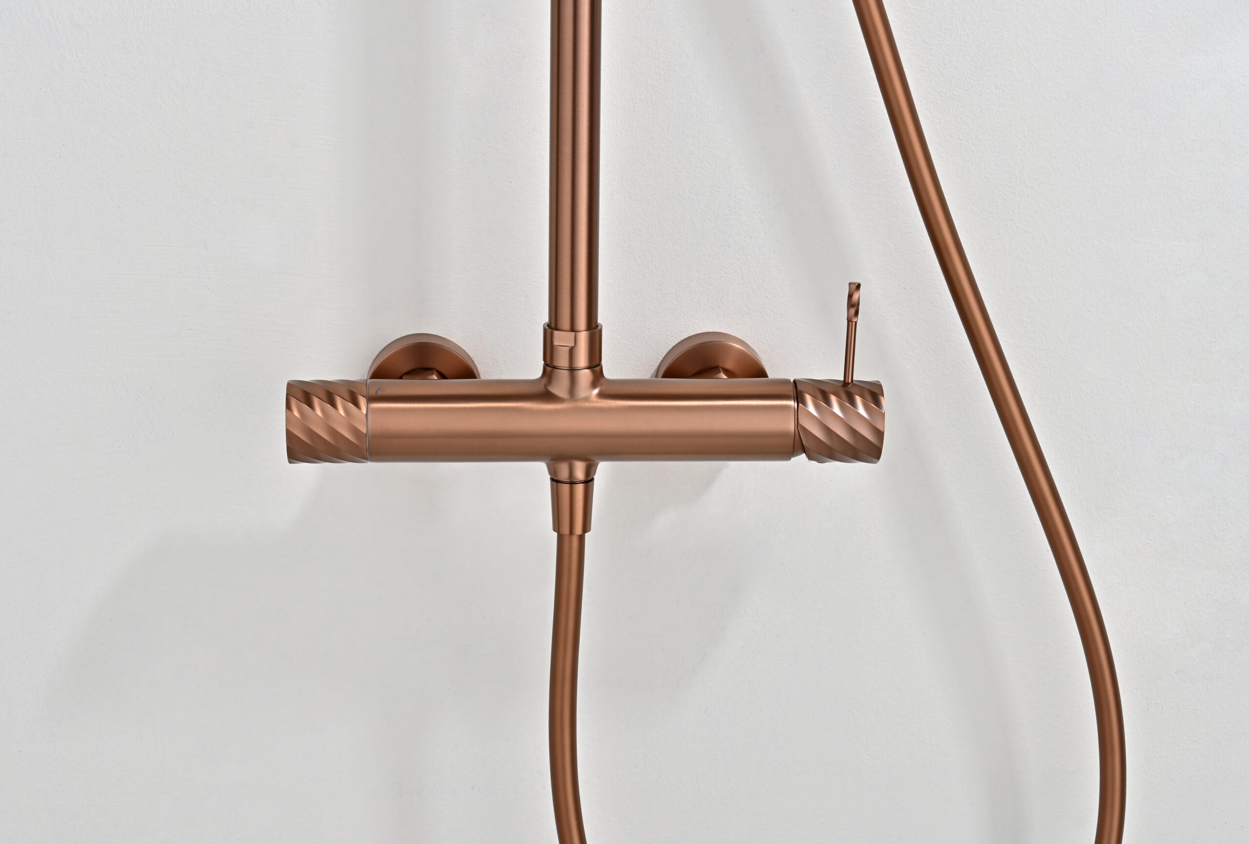 Bless Brushed Rose Gold Single Lever Shower Set, view 3