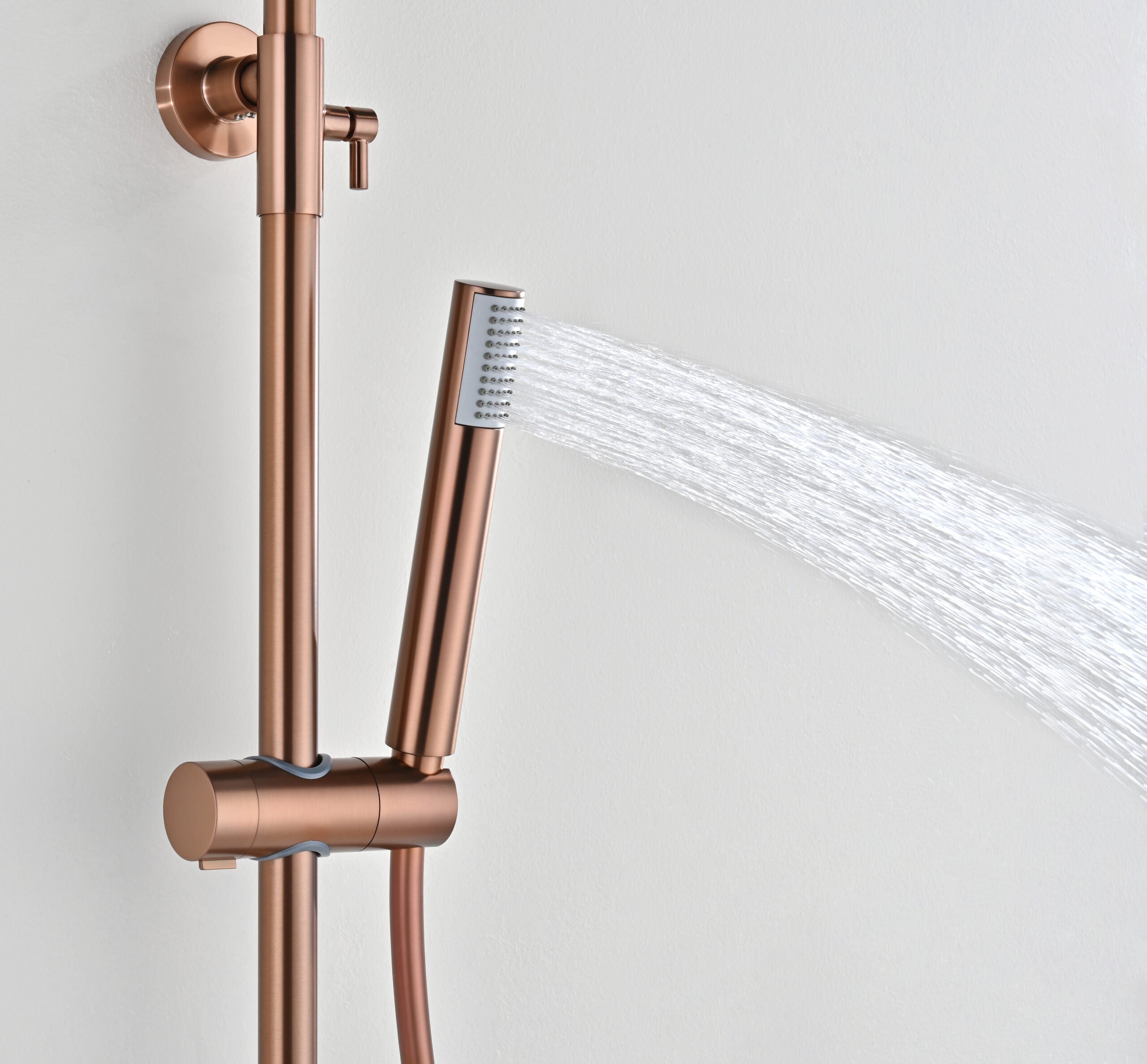 Bless Brushed Rose Gold Single Lever Shower Set, view 5