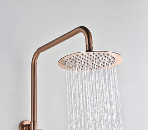Bless Brushed Rose Gold Single Lever Shower Set, view 4