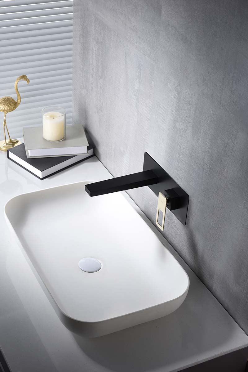 Black Gold Gloss Single Lever Sink Faucet, view 3