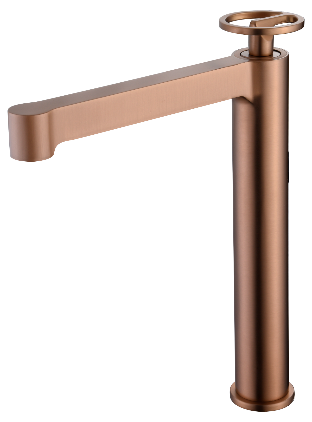 Olimpo Brushed Rose Gold Basin Faucet Single Lever, view 2