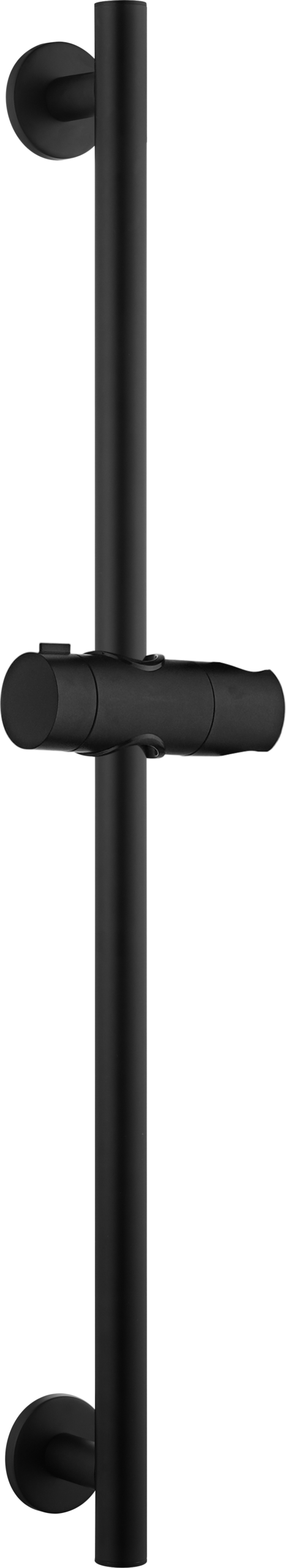 Adur Matte Black Sliding Shower Rail with Hand Shower Holder, main product view