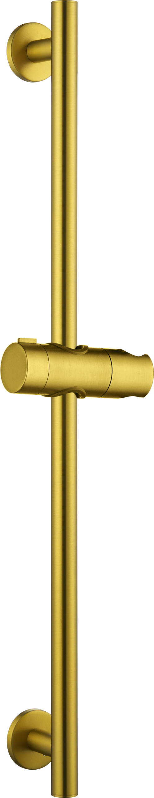 Adur Brushed Gold Sliding Shower Rail with Hand Shower Holder, main product view