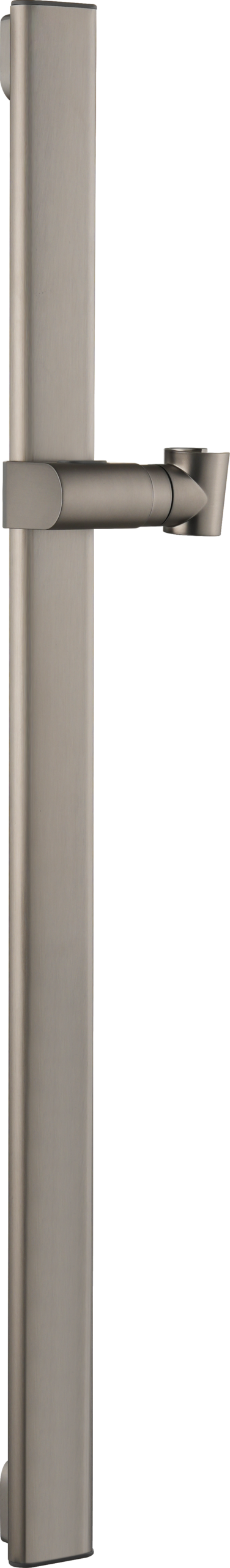 Drava Brushed Nickel Sliding Shower Rail with Hand Shower Holder, main product view
