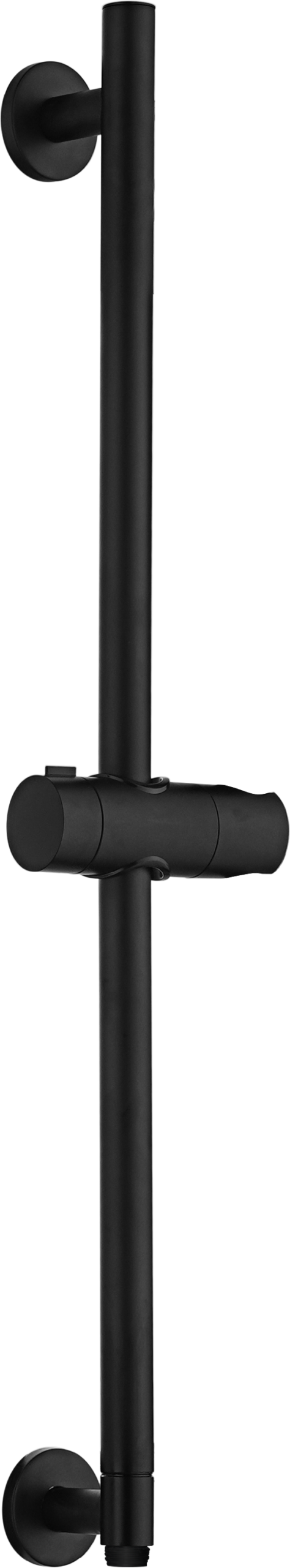 Adur Matte Black Sliding Shower Rail with Water Outlet, main product view