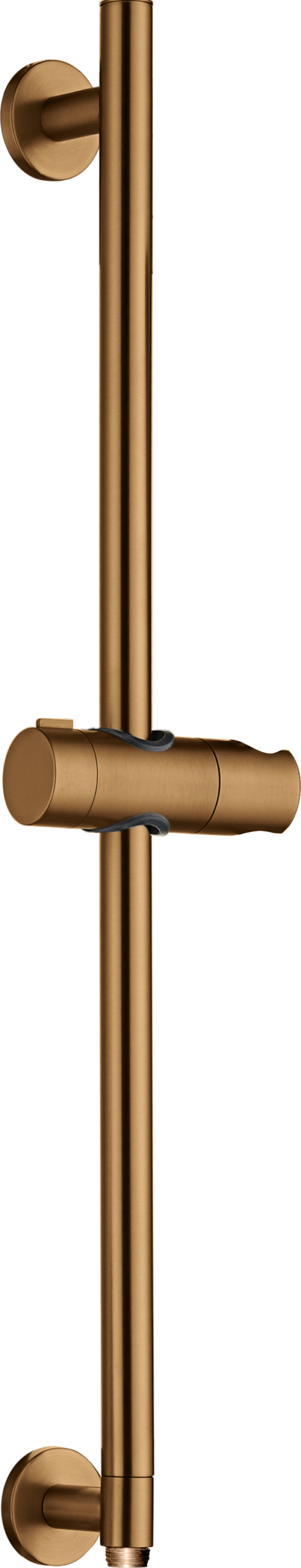Adur Brushed Rose Gold Sliding Shower Rail with Water Outlet, main product view