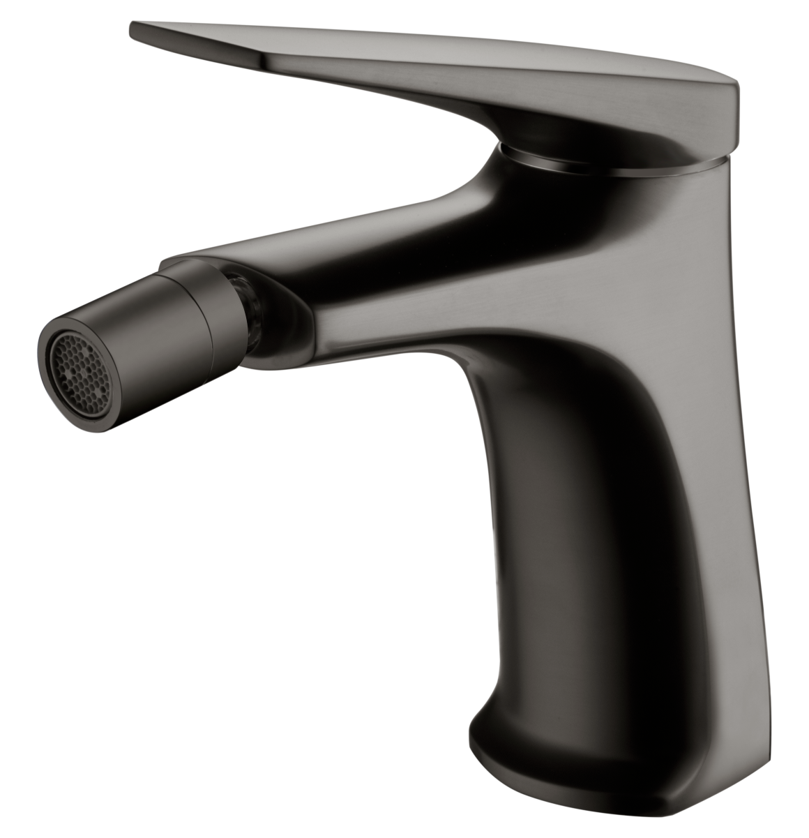 Delos Black Gun Metal Bidet Mixer Single Handle, view 4