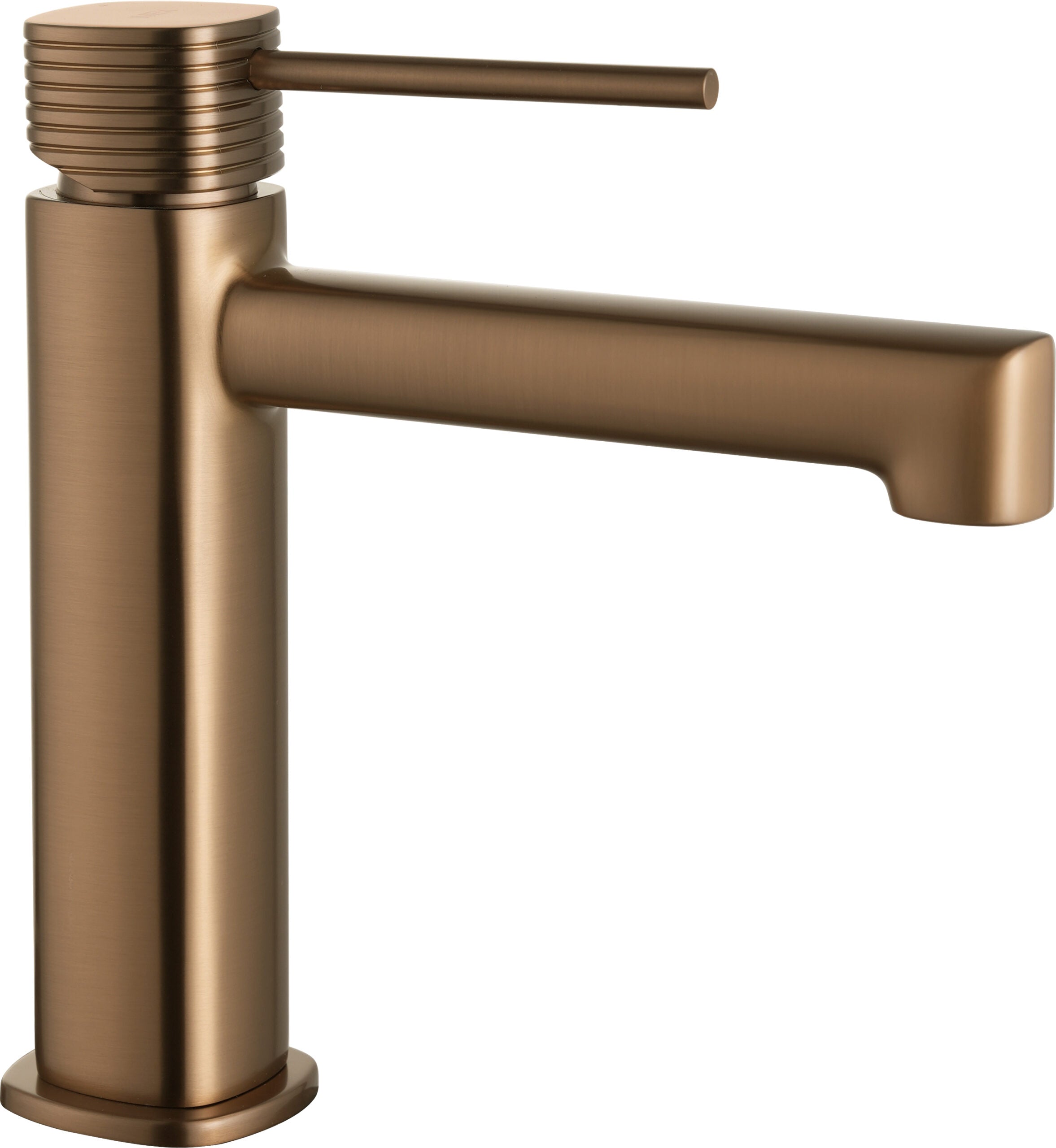 Firenze Brushed Rose Gold Single Lever Basin Mixer, main product view