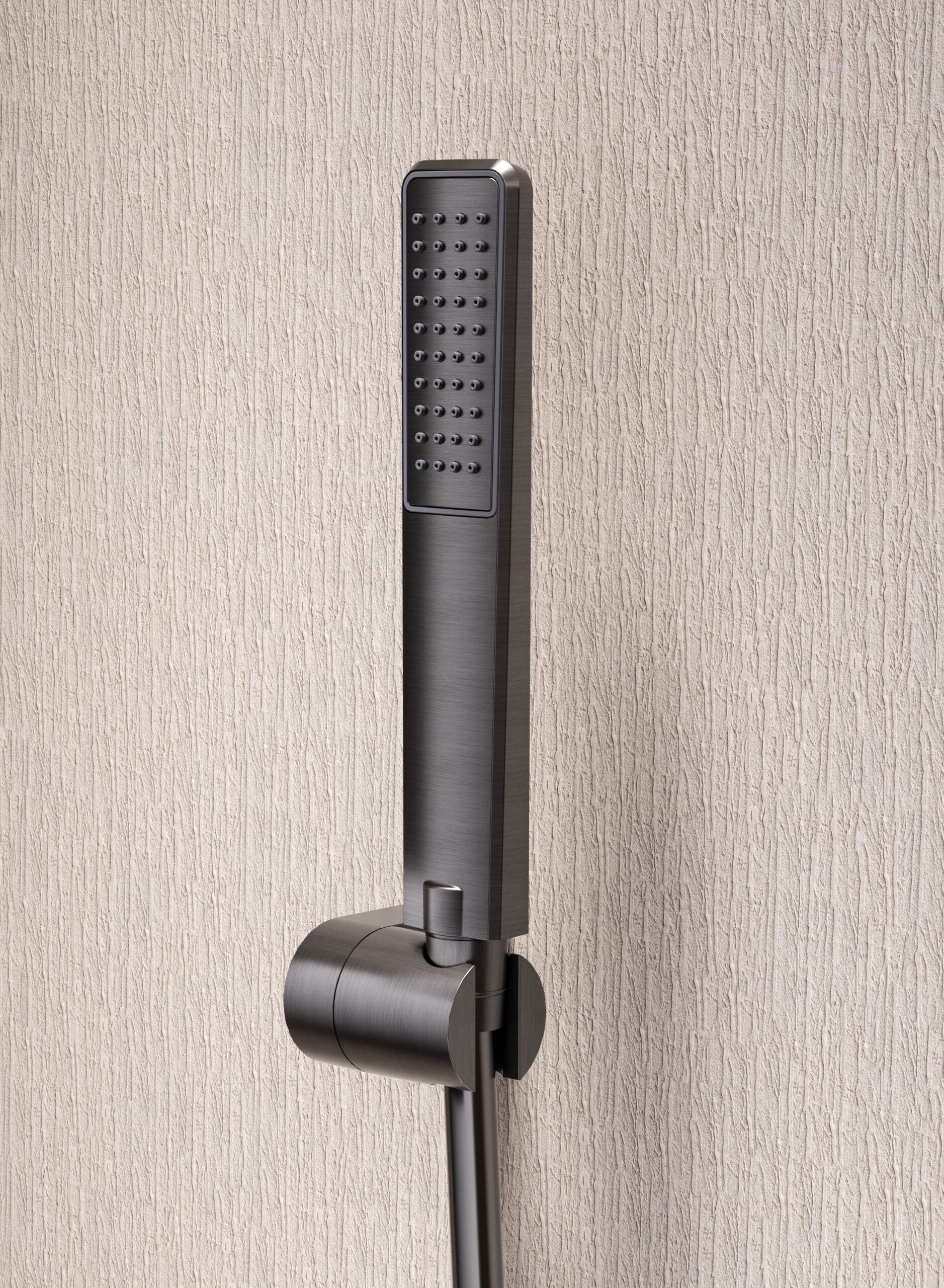Firenze Chrome Single Lever Bath and Shower Kit, handle detail