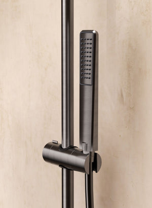 Firenze Brushed Rose Gold Single Lever Bath and Shower Set, view 2