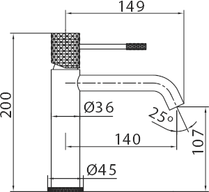Matte Black Single Lever Bathroom Sink Faucet, view 4