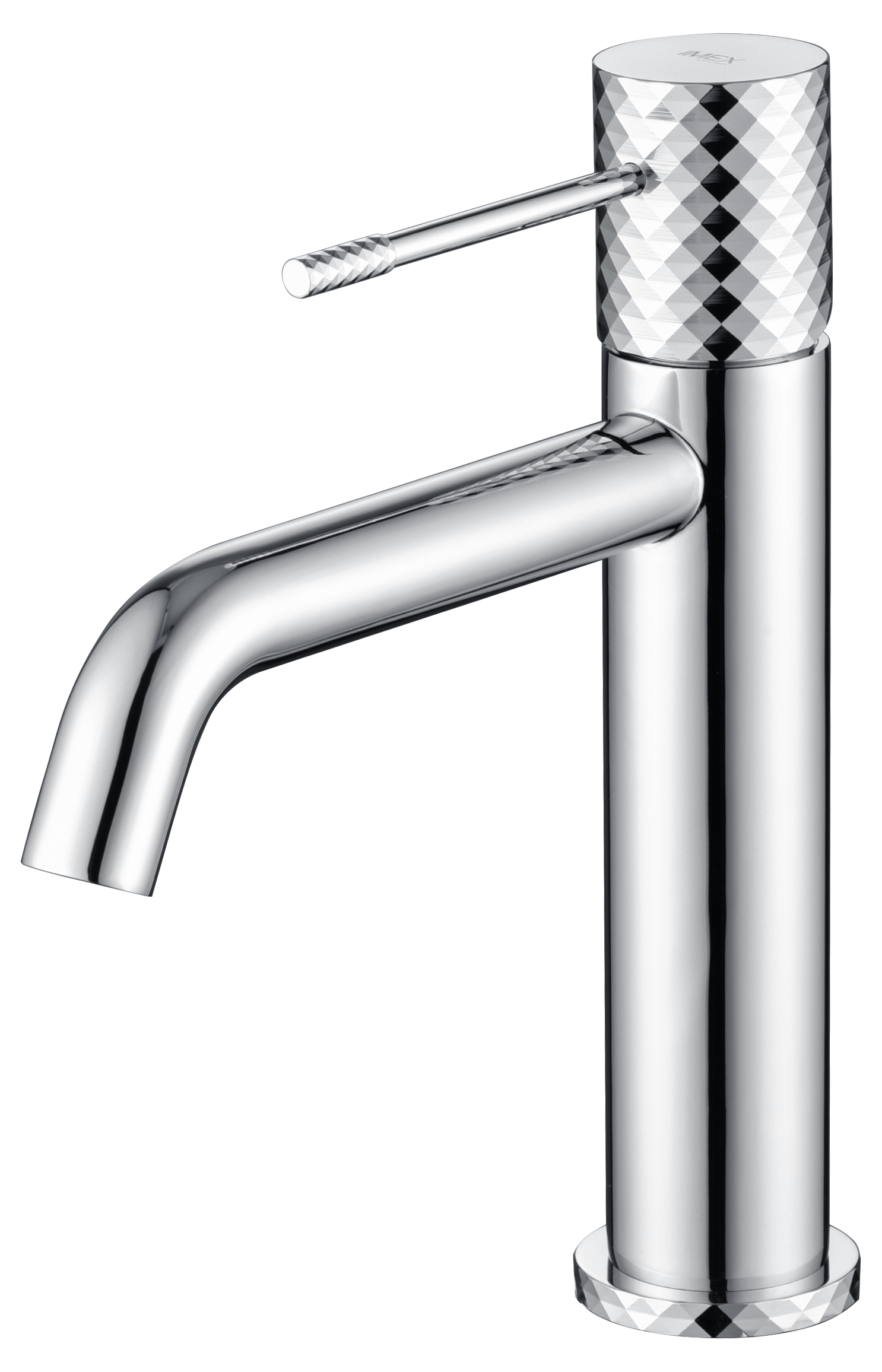 Genova Chrome Single Handle Bathroom Sink Faucet, view 2