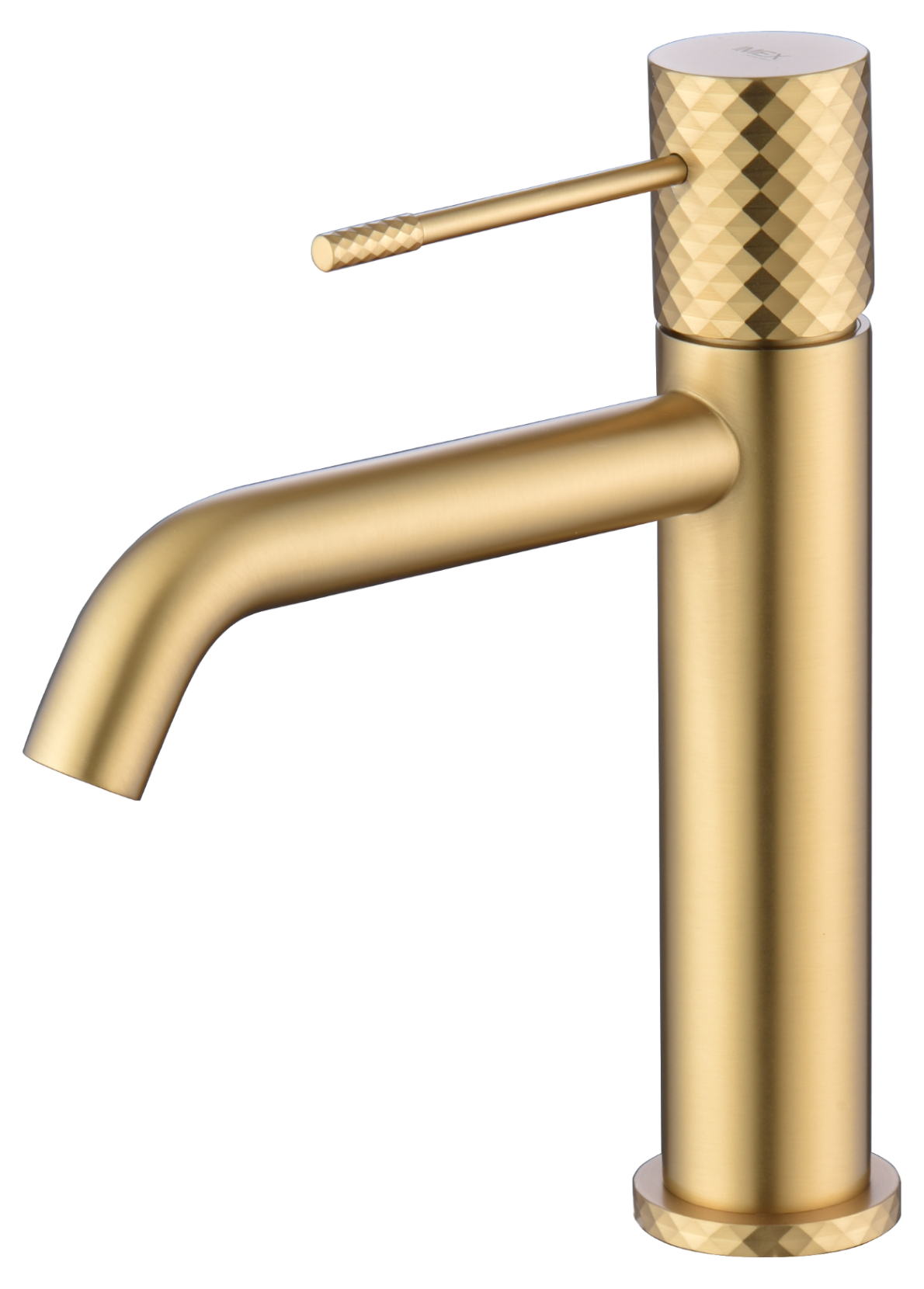 Genova Brushed Gold Basin Mixer Faucet, view 2