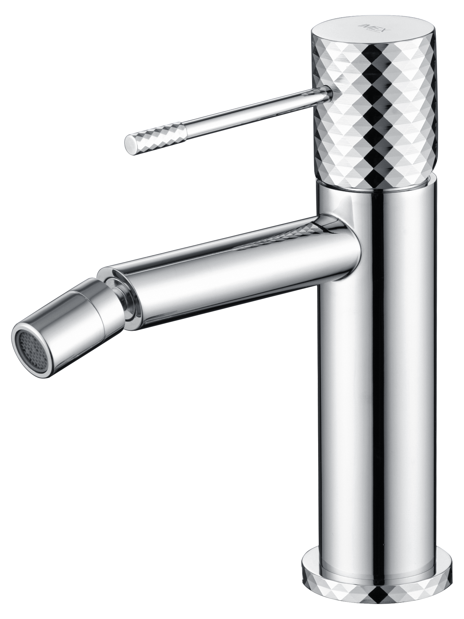 Chrome Bidet Mixer Single Handle Modern Design, view 2