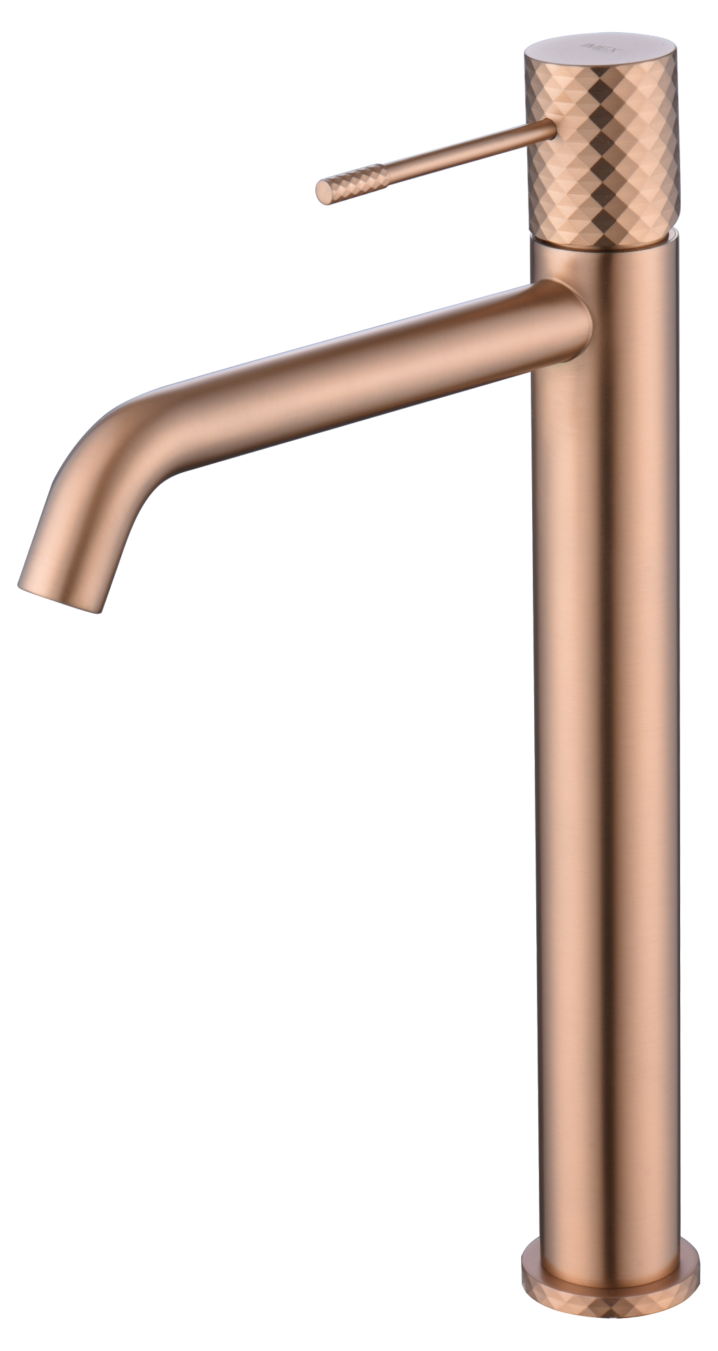 Genoa Tall Basin Mixer Brushed Rose Gold Faucet, view 2