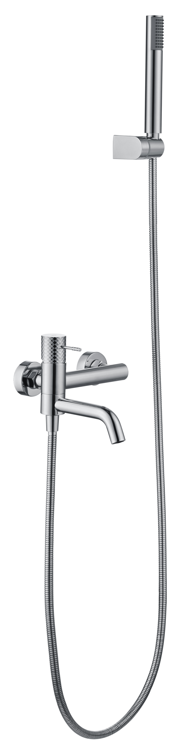 Génova Chrome Single Lever Bath and Shower Kit, main product view
