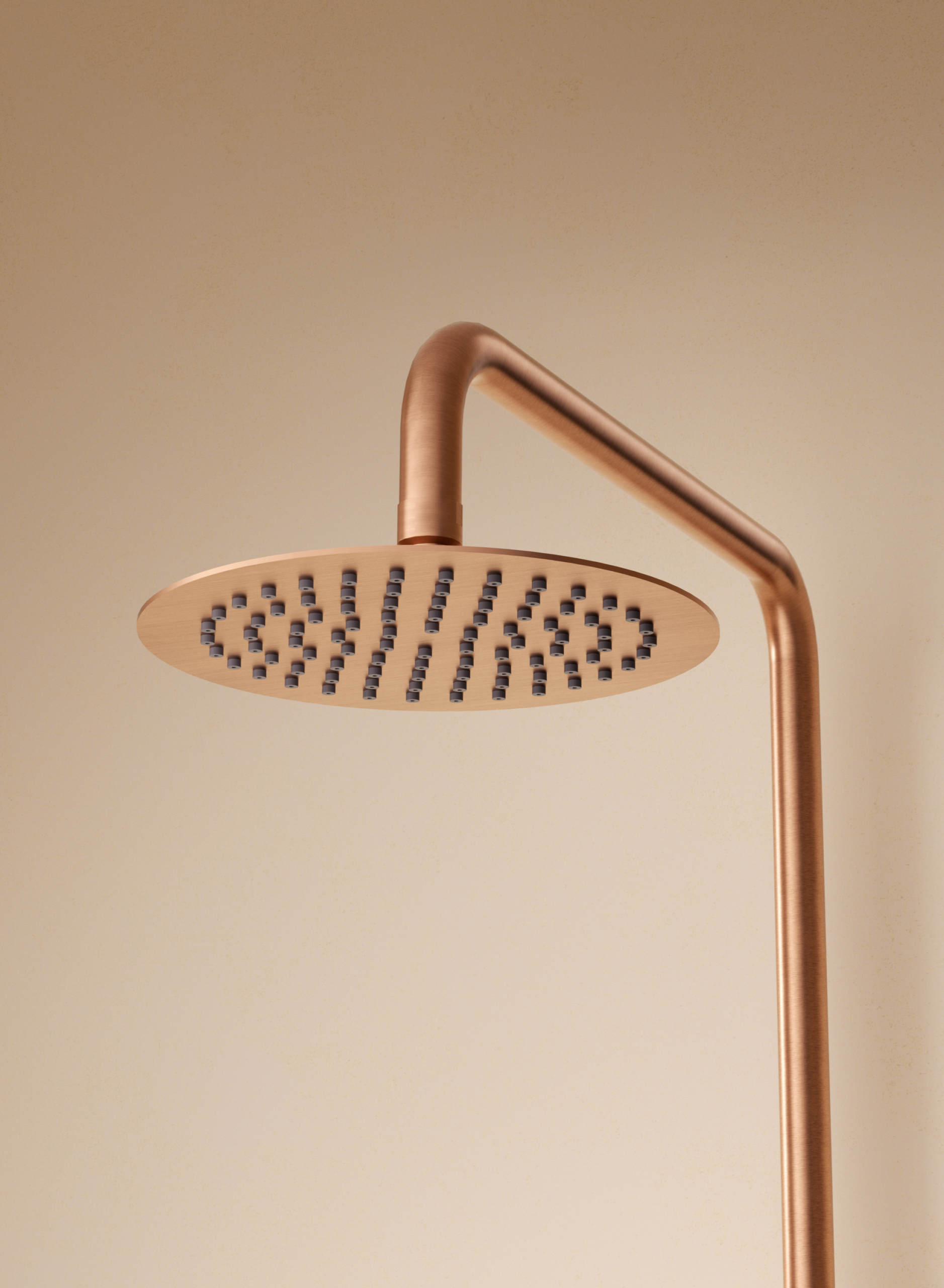 Génova Brushed Nickel Single Lever Shower Set, detail view