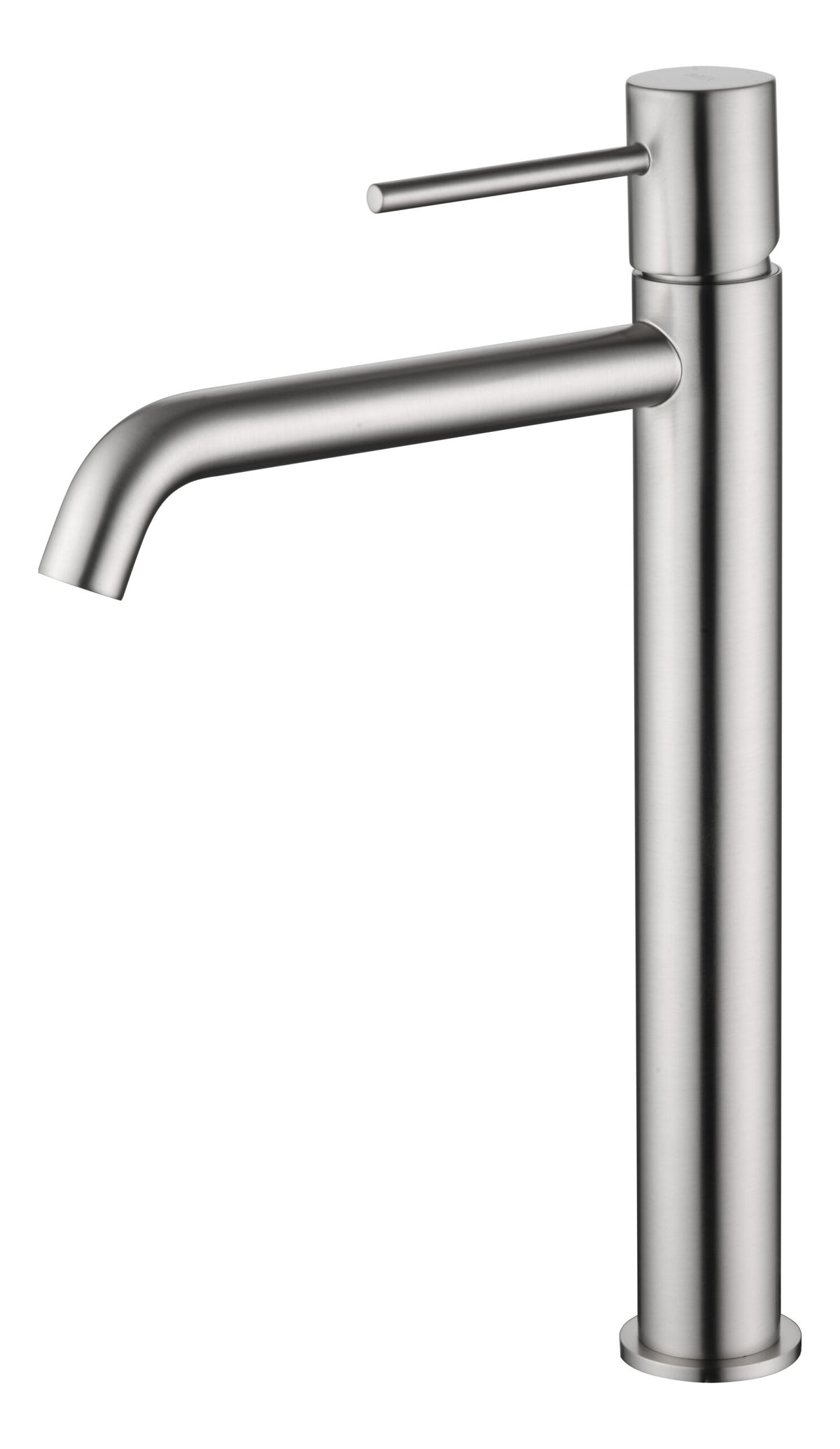 Monza Tall Basin Mixer Brushed Nickel Single Lever, view 2