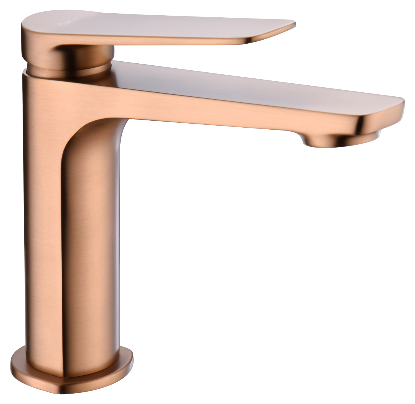 Brushed Rose Gold Single Lever Basin Mixer Faucet, view 2
