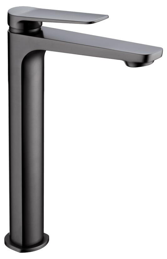 Monomando Lavabo Alto Nápoles Negro Gun Metal