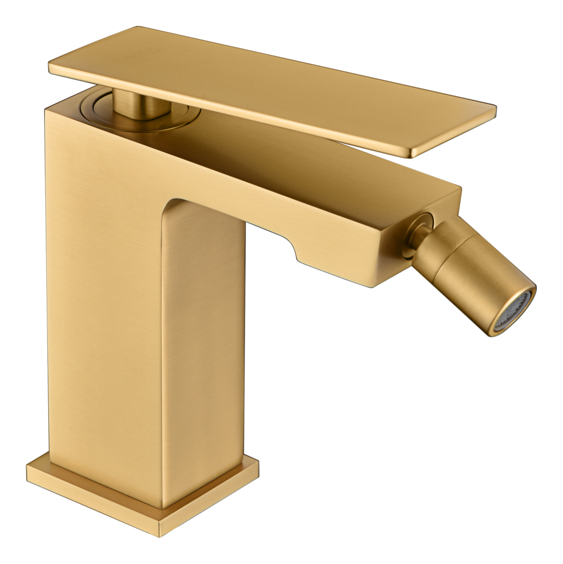 Brushed Gold Single Lever Bidet Mixer Tap, view 2
