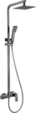 Conjunto Ducha Monomando Pisa Negro Gun Metal