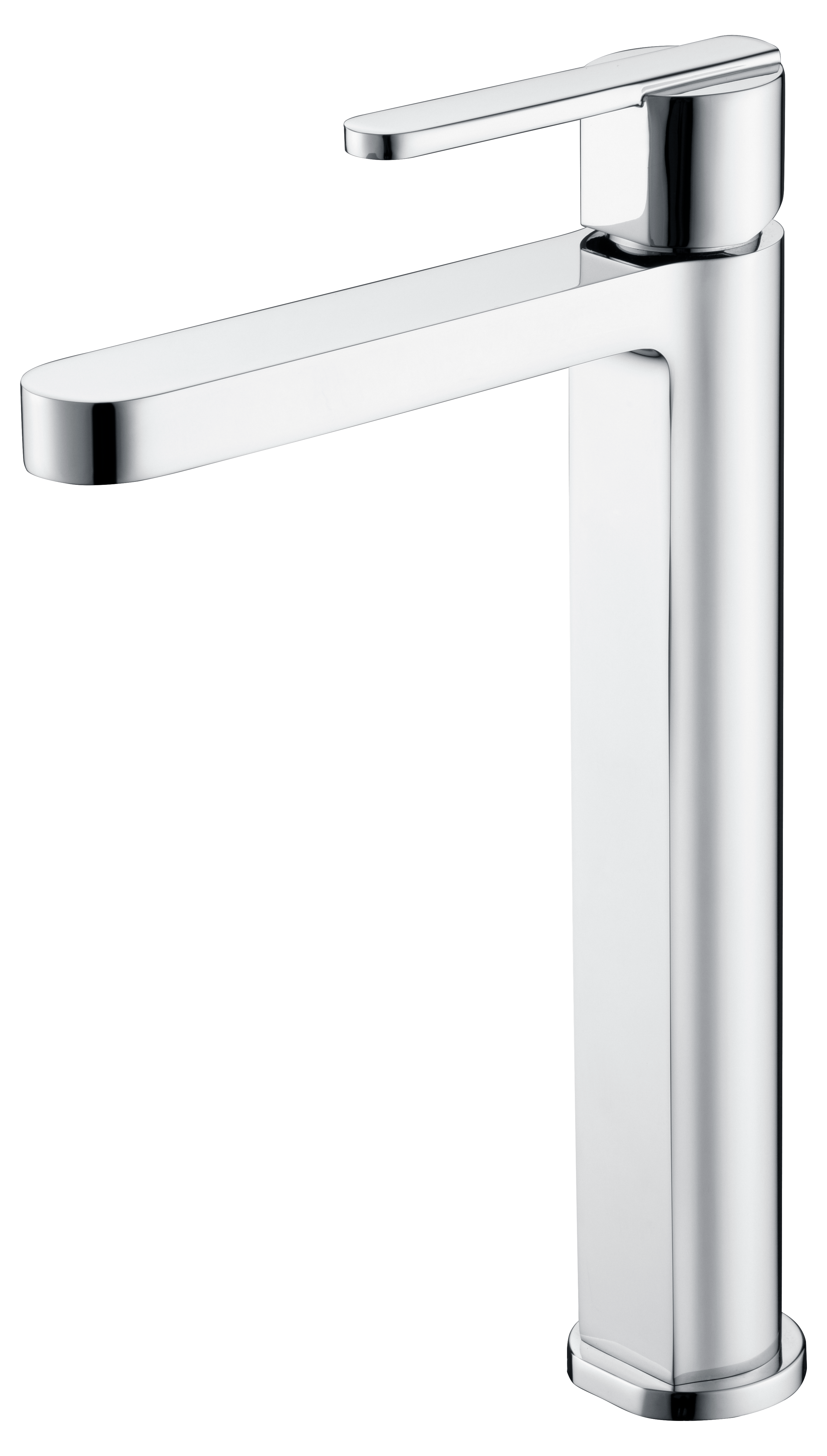 Roma Chrome Tall Sink Mixer Single Lever Faucet, view 2