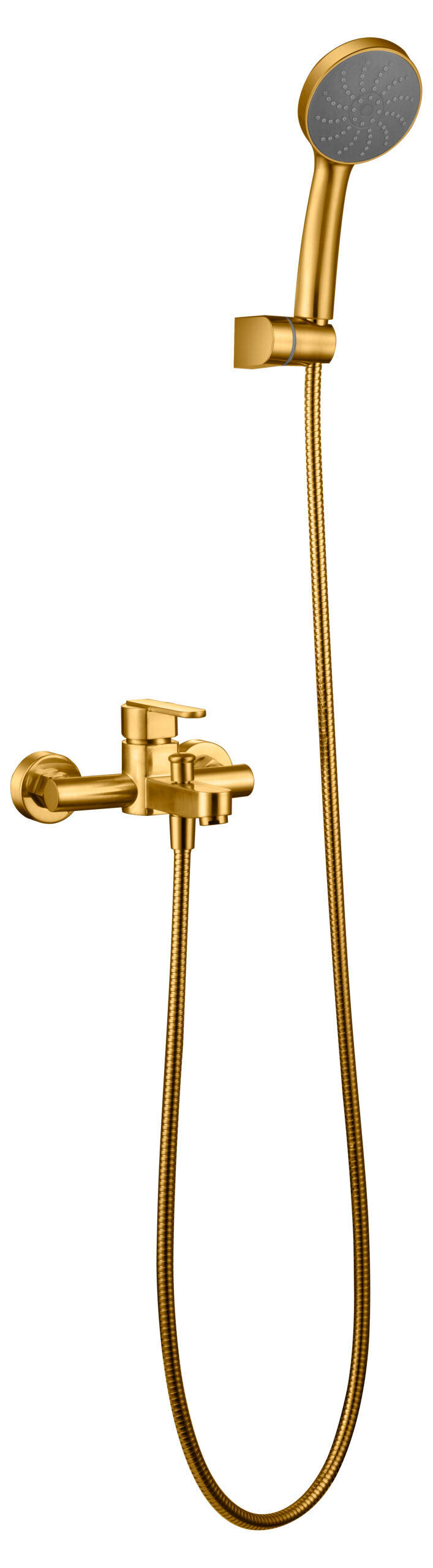 Roma Brushed Gold Single Handle Shower Set, view 2