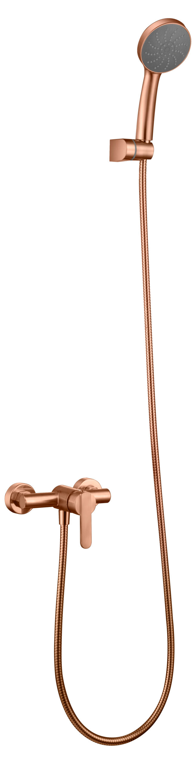 Chrome Single Handle Shower Set Modern Minimalist Design, view 6