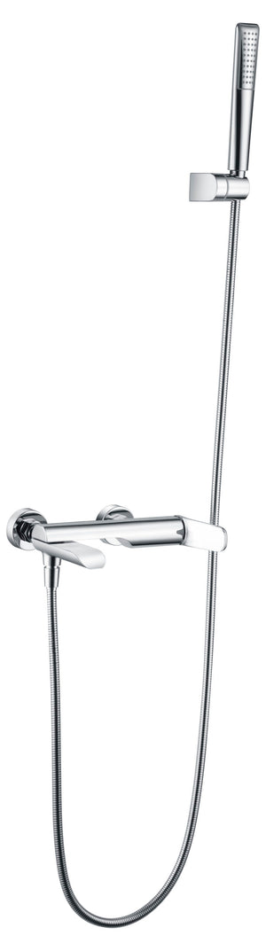 Single Lever Shower Set Mirror Chrome European Design, view 2