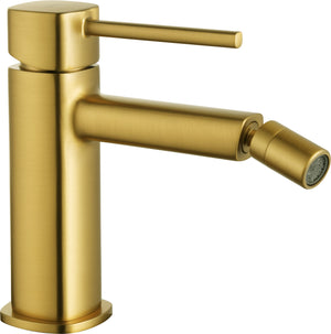 Toscana Brushed Gold Single Lever Bidet Mixer, main product view