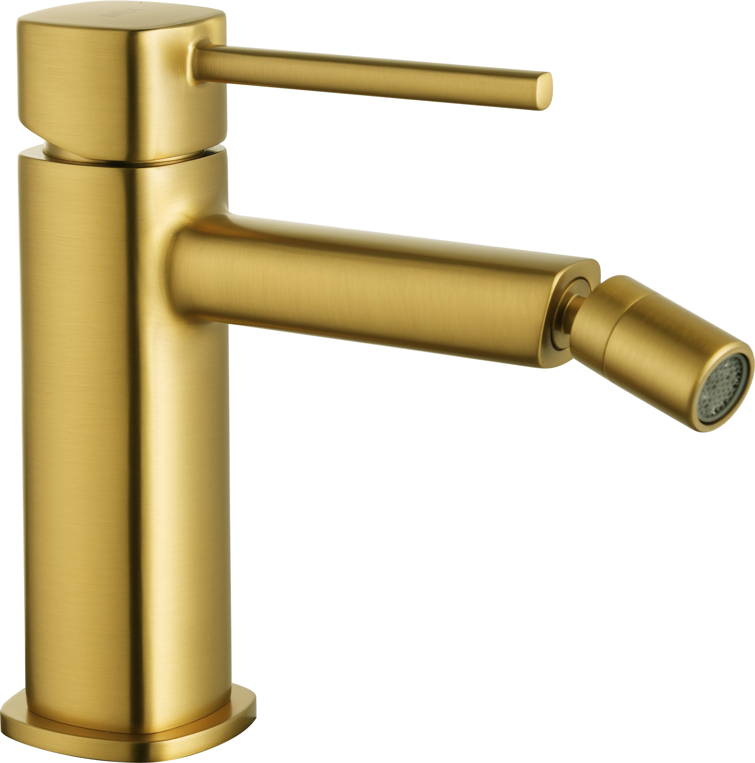 Toscana Brushed Gold Single Lever Bidet Mixer, view 4
