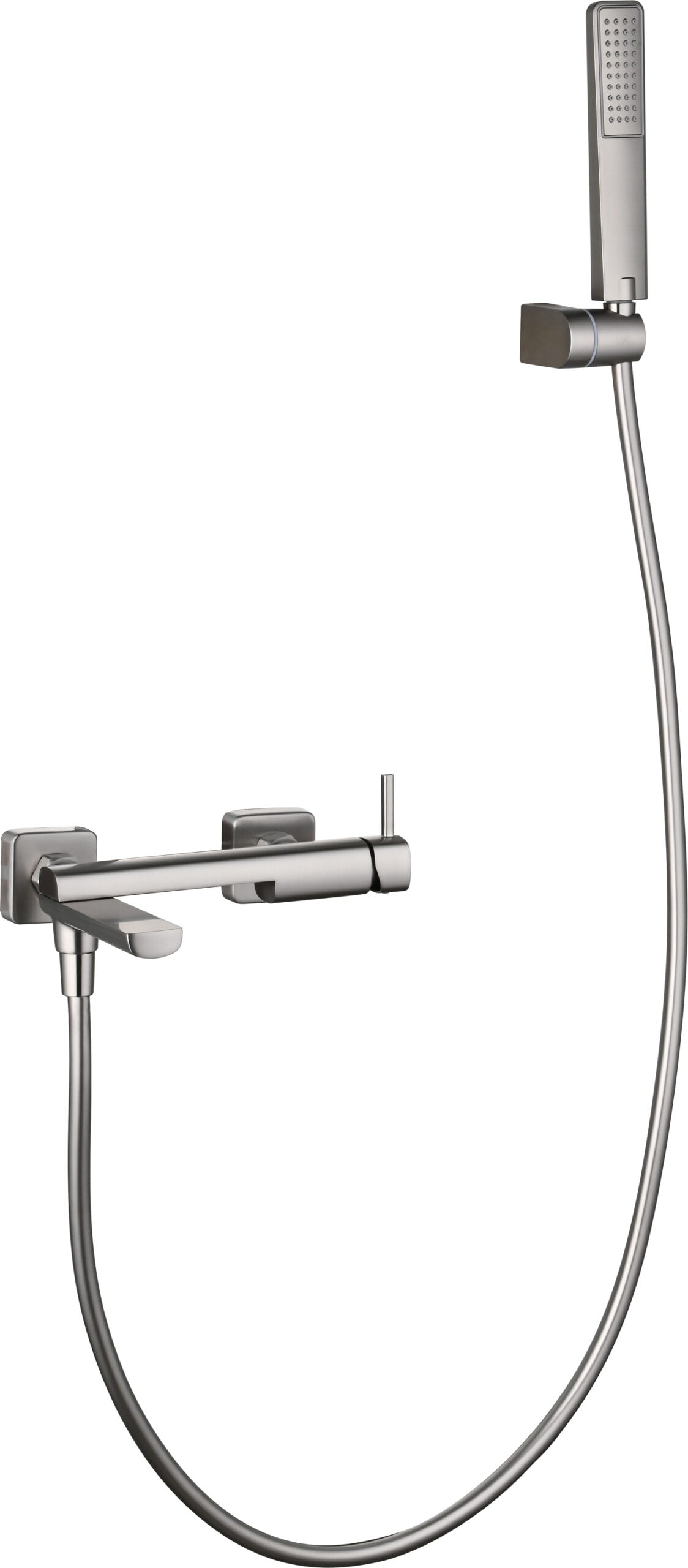 Toscana Brushed Nickel Single Lever Bath and Shower Kit, main product view