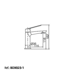 Chrome Single Lever Basin Mixer Faucet, view 3