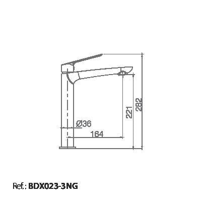 Tall Matte Black Single Handle Bathroom Faucet, view 3