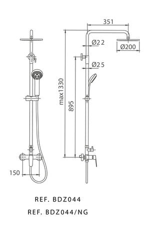 Chrome Single Lever Basin Mixer Faucet, view 5