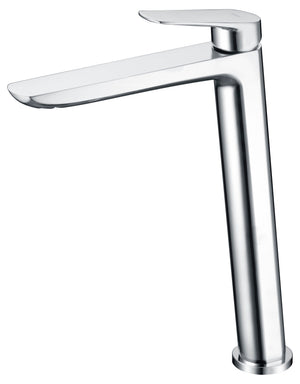 Chrome Single Lever Basin Faucet Modern Tall Design, view 2