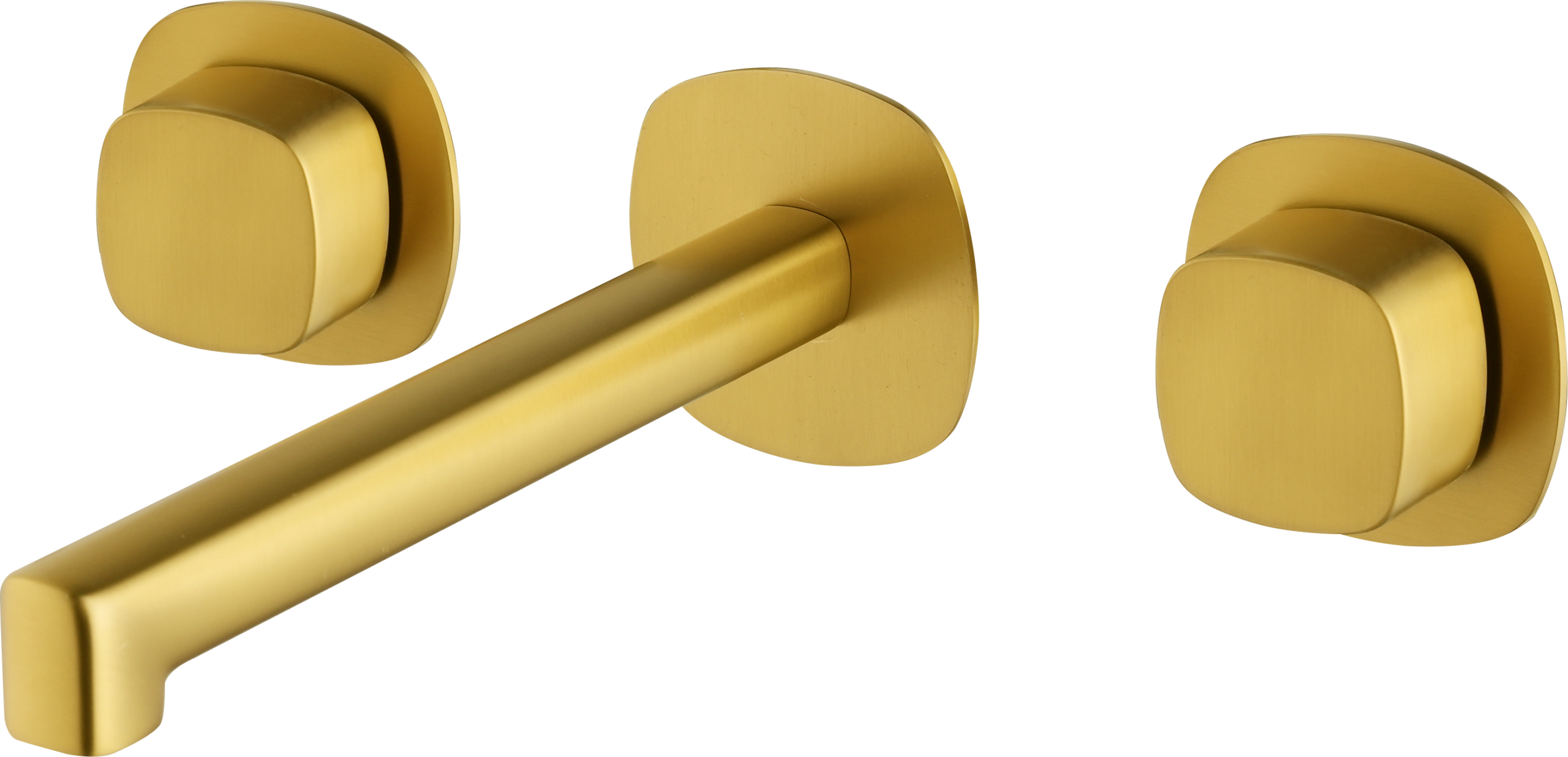 Toscana Brushed Gold Concealed Two Handle Basin Mixer, main product view