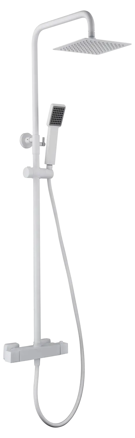 Conjunto Ducha Termostático Art Blanco Mate