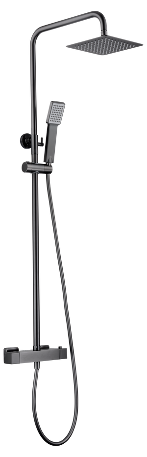 Art Black Gun Metal Thermostatic Shower Set, view 2