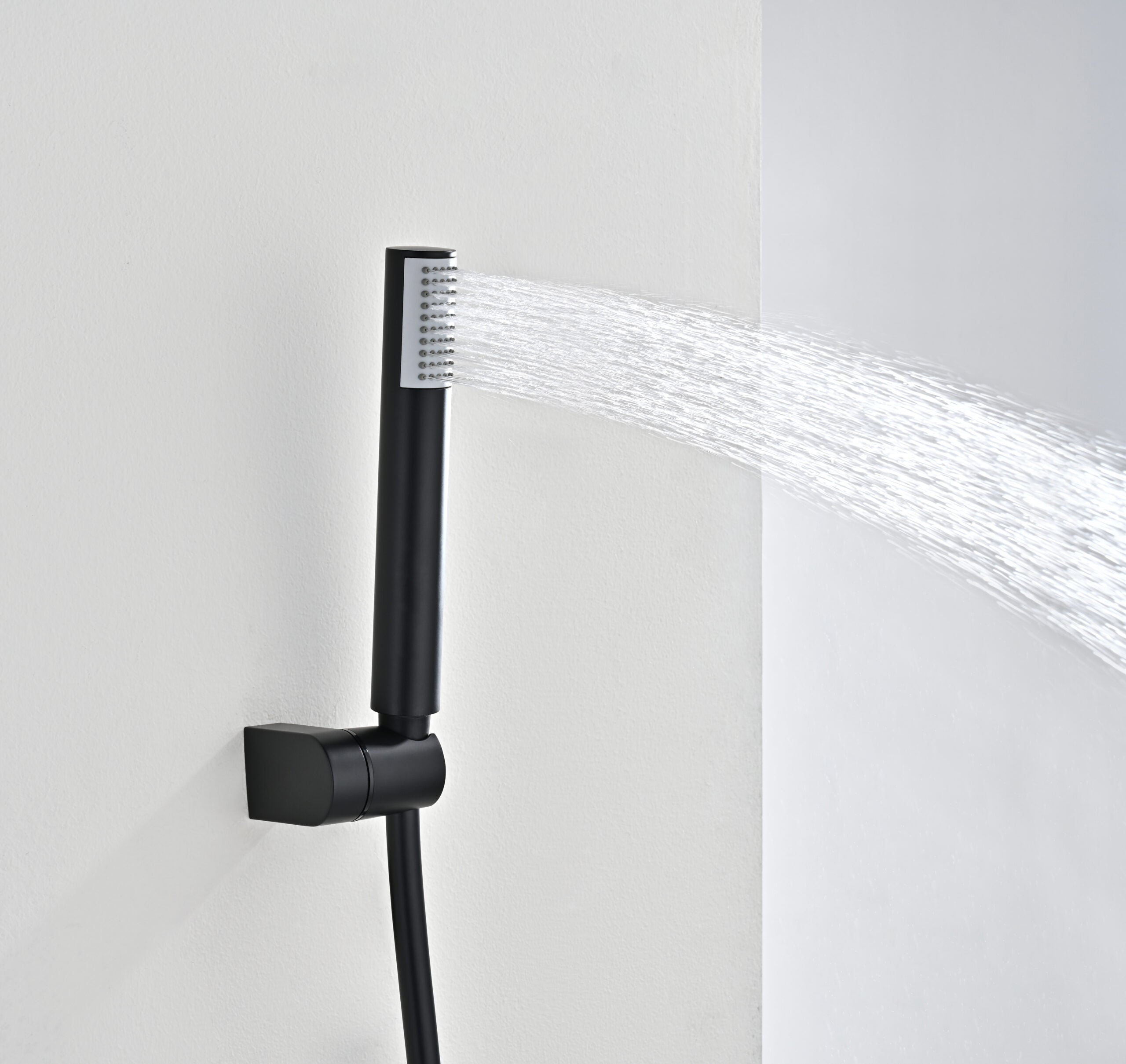 Bless Matte Black Thermostatic Bath and Shower Kit, view 4