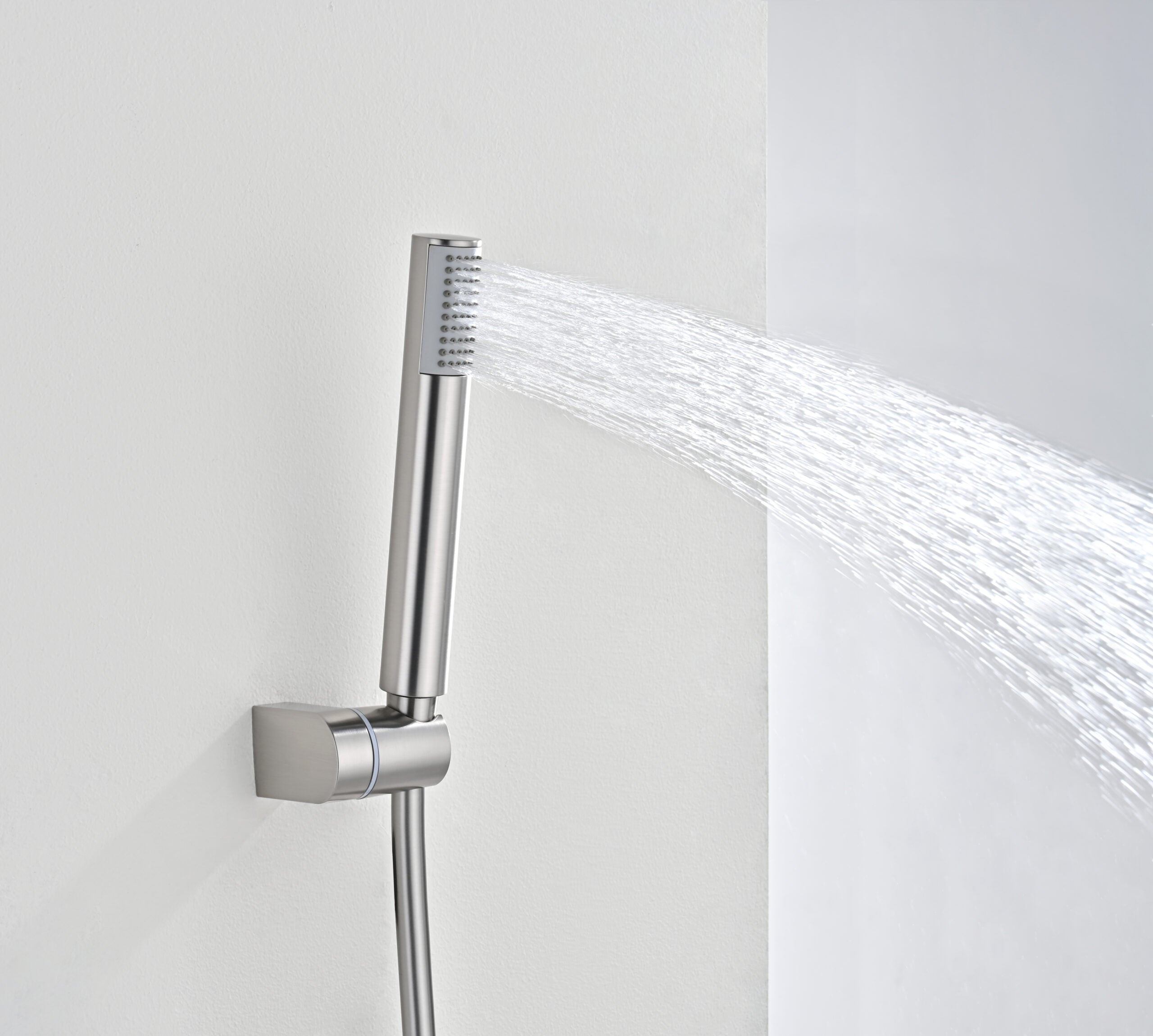 Bless Brushed Nickel Thermostatic Bath and Shower Kit, view 4