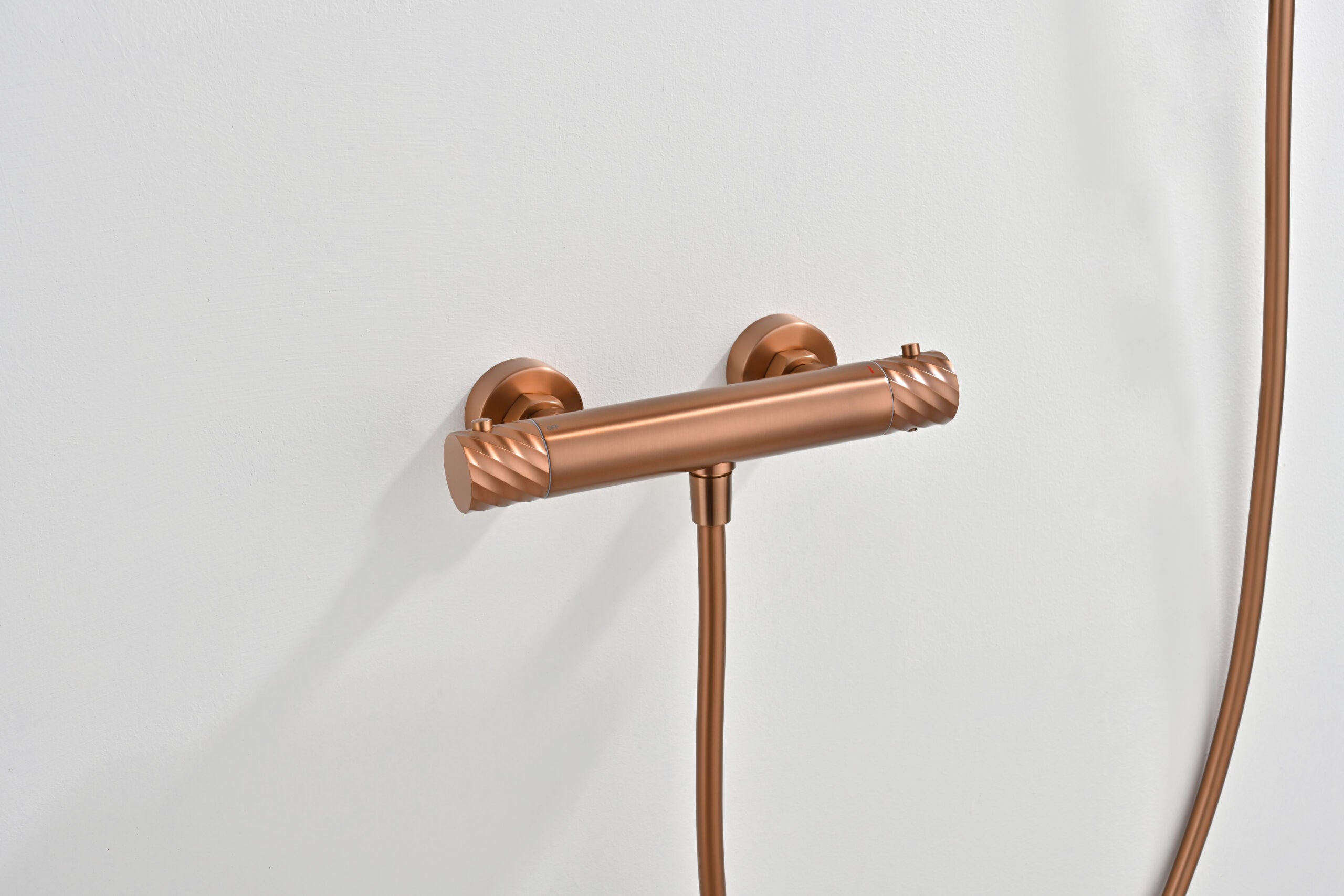 Bless Chrome Thermostatic Shower Set, mixer detail