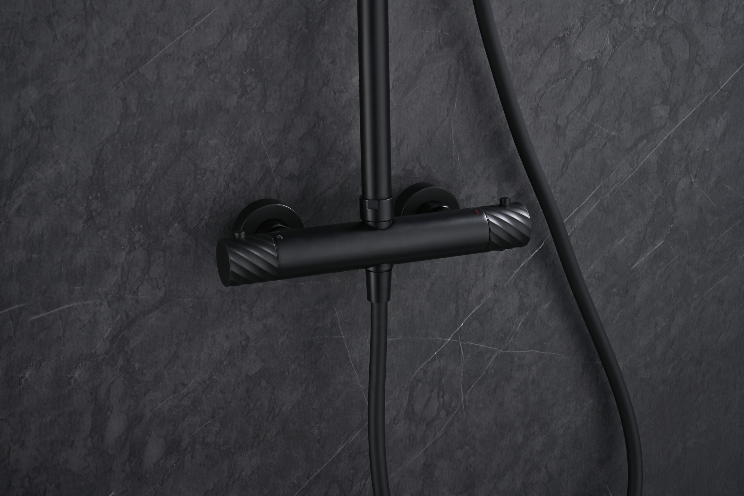 Bless Matte Black Thermostatic Shower Set, view 3