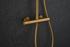 Bless Brushed Gold Thermostatic Shower Set, view 4