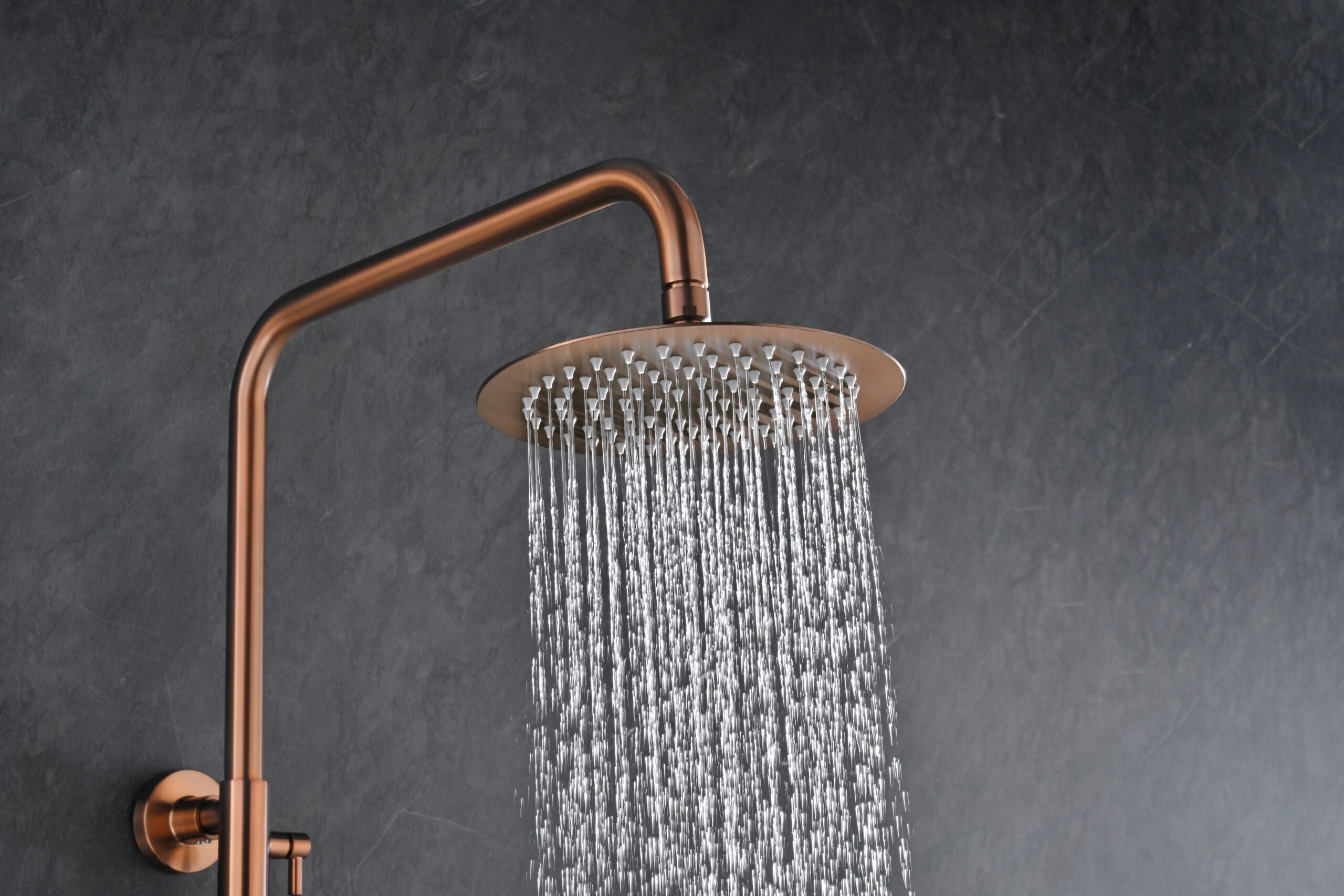 Bless Brushed Rose Gold Thermostatic Shower Set, view 3