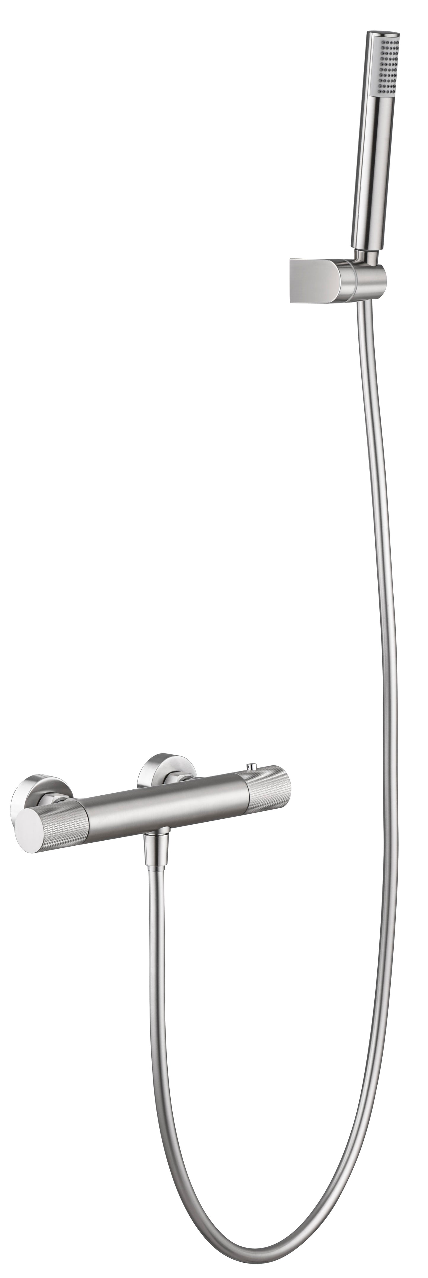 Grifo De Ducha Termostático  Line Níquel Cepillado